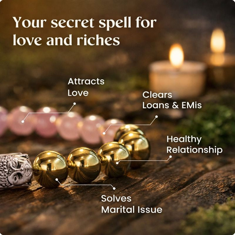 Love & Money Attractor Bracelet with FREE Raw Selenite Plate