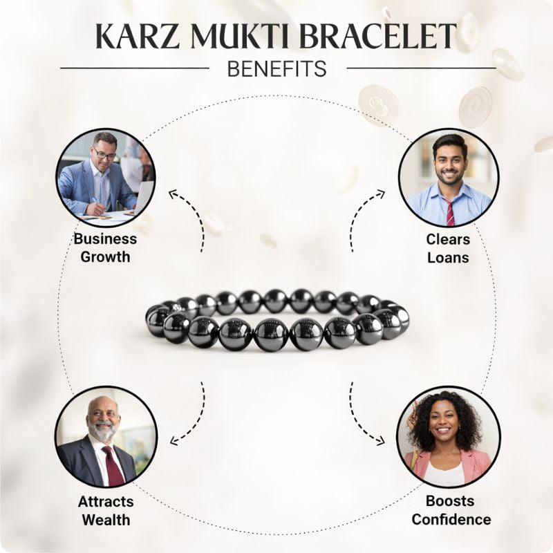 Karz Mukti Bracelet with FREE Raw Selenite Plate