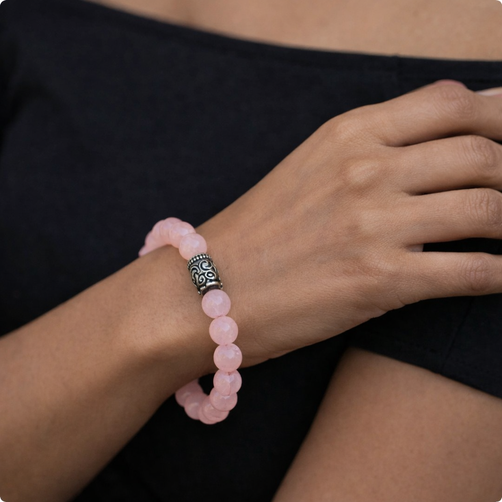 Pyrite Anklet with FREE Rose Quartz Bracelet