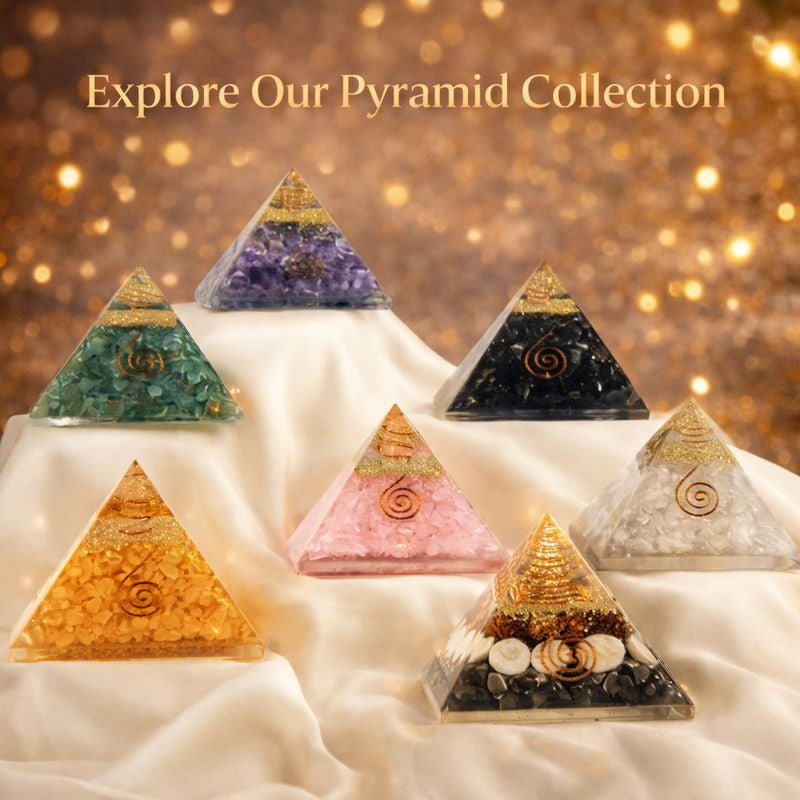 Black Obsidian Pyramid – Orgonite Protection & Grounding Pyramid