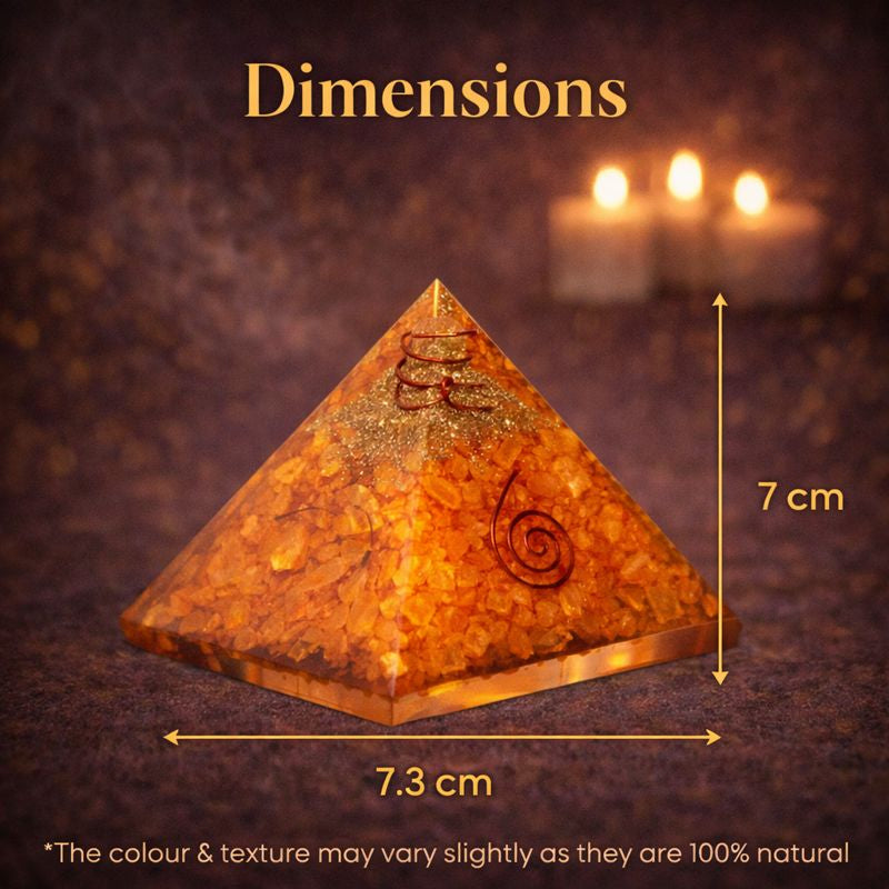 Vyapar Vridhi Pyramid – Made from Citrine Crystals