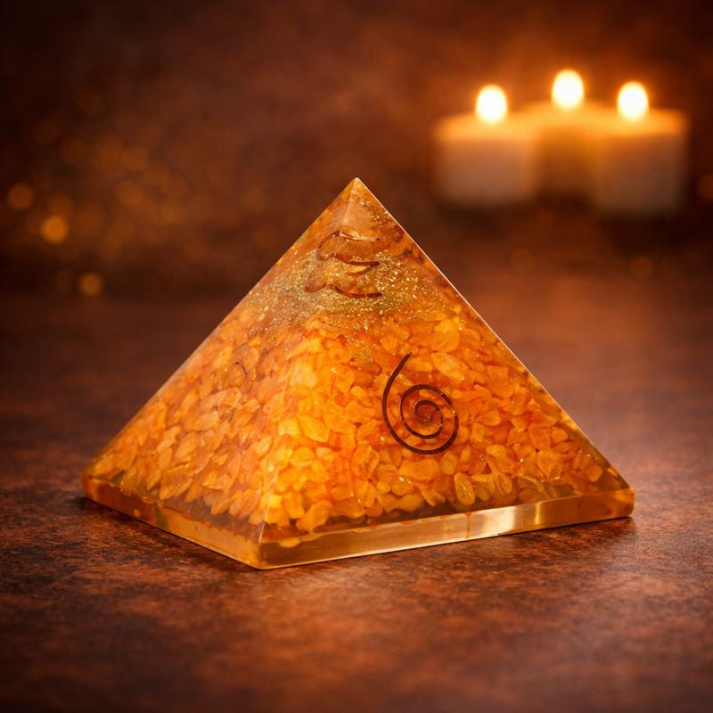 Vyapar Vridhi Pyramid – Made from Citrine Crystals