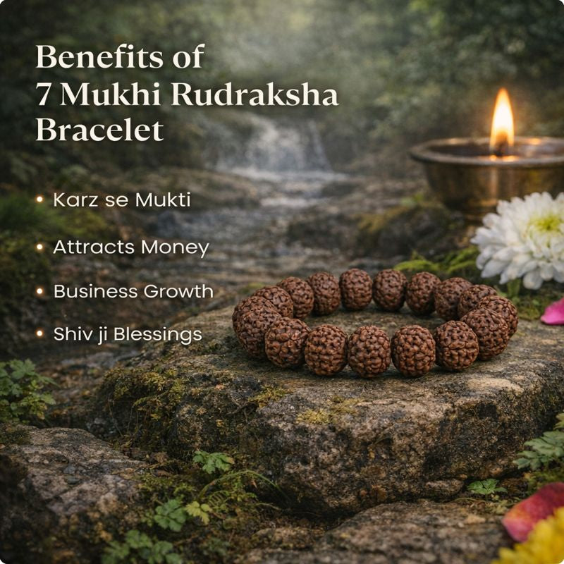7 Mukhi Rudraksha Bracelet