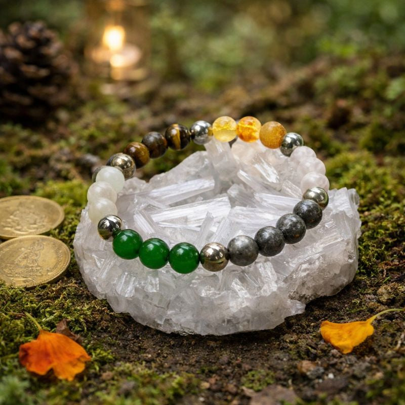 Dhan Yog Bracelet with FREE Raw Selenite Plate