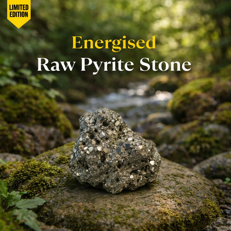 Energised Raw Pyrite Stone - 10x Stronger
