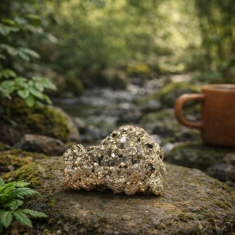 Energised Raw Pyrite Stone - 10x Stronger