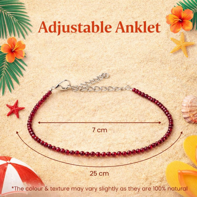 Garnet Anklet