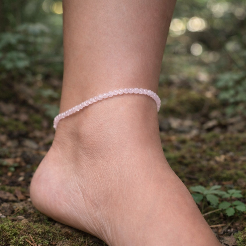 Rose Quartz Anklet