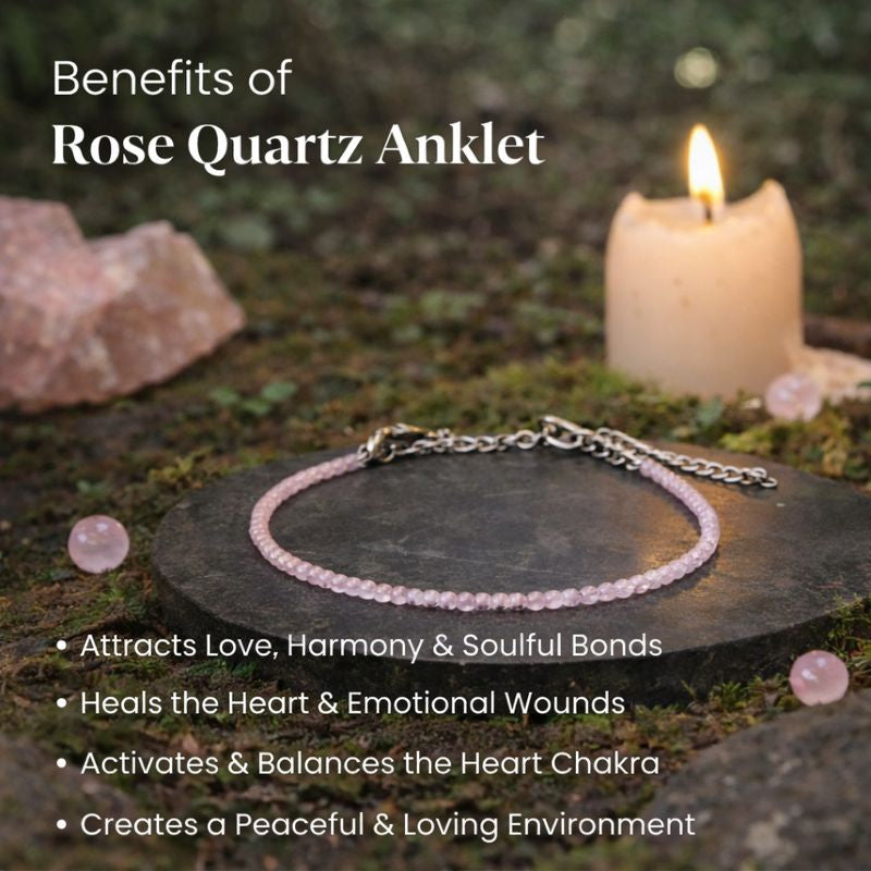 Rose Quartz Anklet