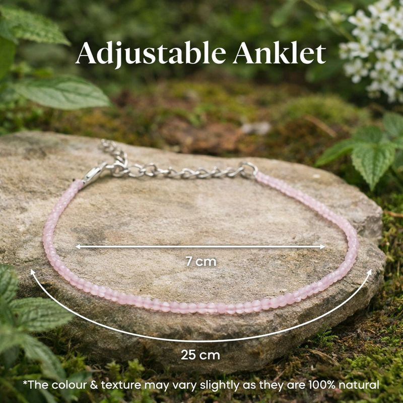 Rose Quartz Anklet
