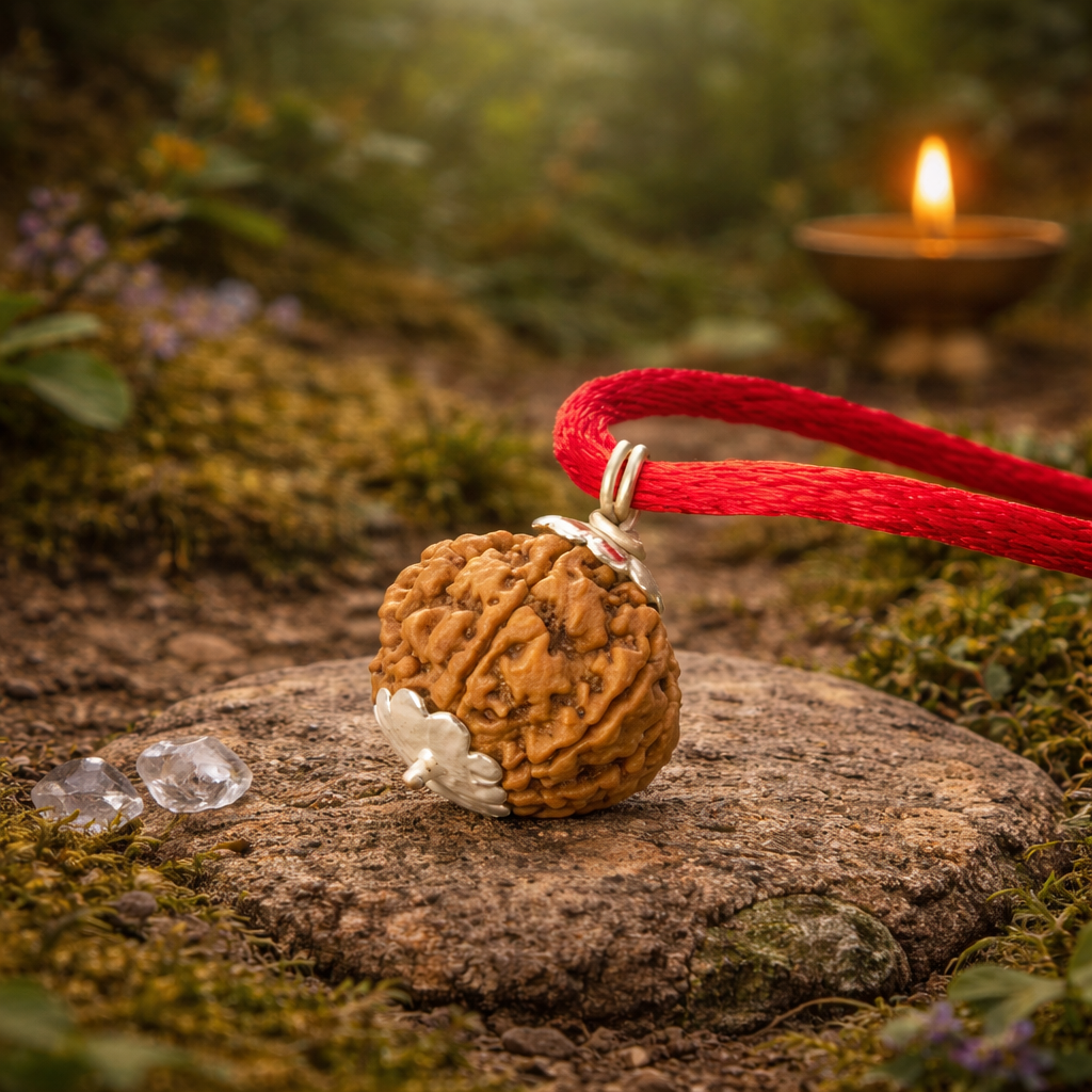 Kashi Siddh Nepal Origin 7 Mukhi Rudraksha - 17mm to 22mm