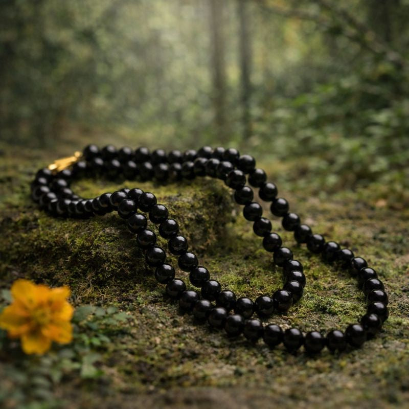 Black Obsidian Mala