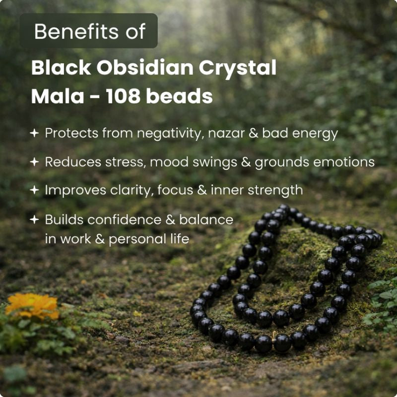 Black Obsidian Mala
