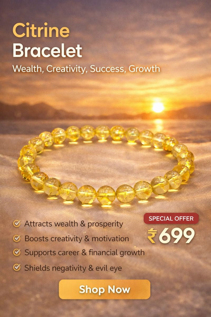 Citrine Bracelet : Wealth, Creativity, Success, Growth
