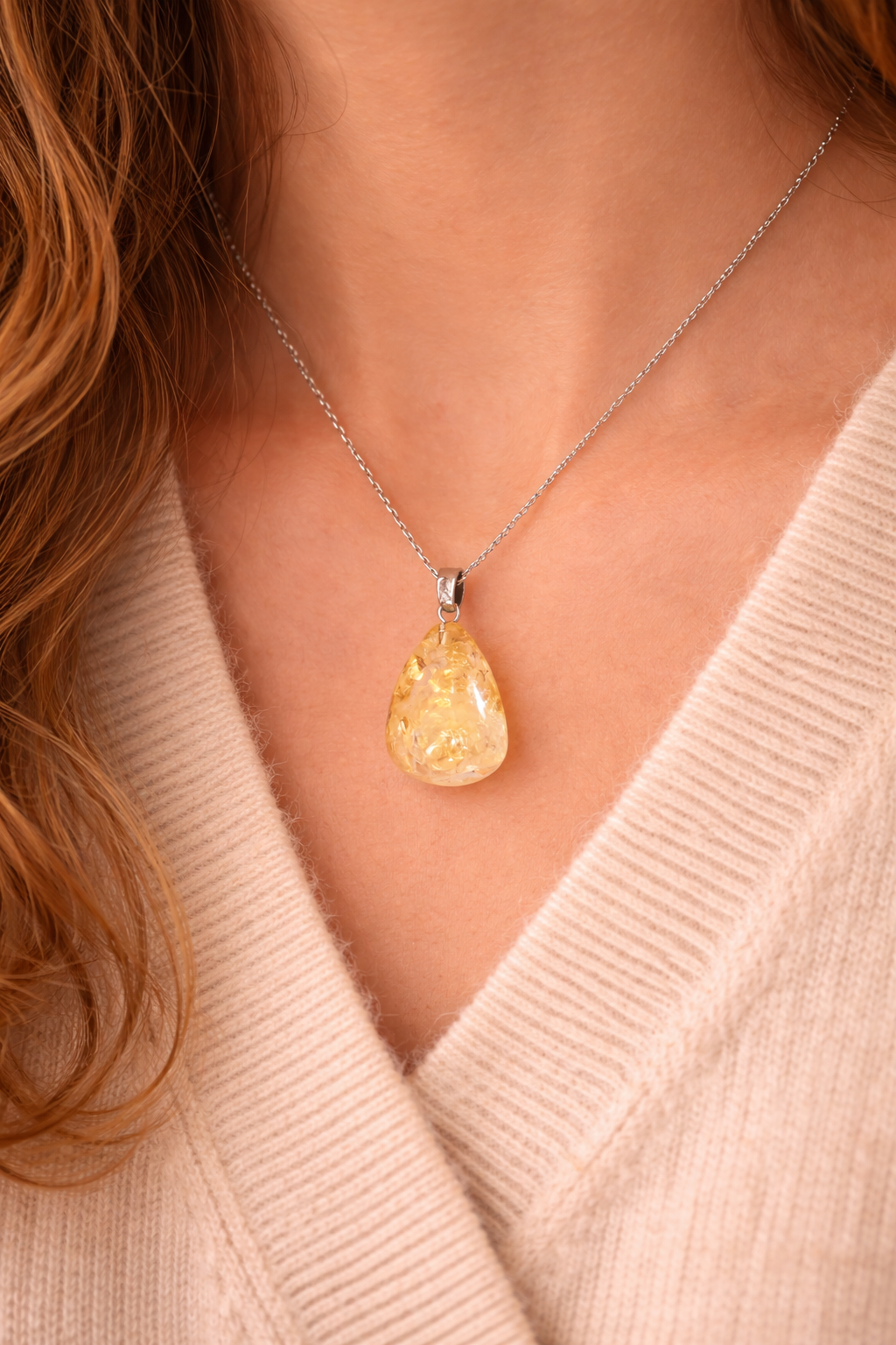 Citrine Pendant for Success and Prosperity