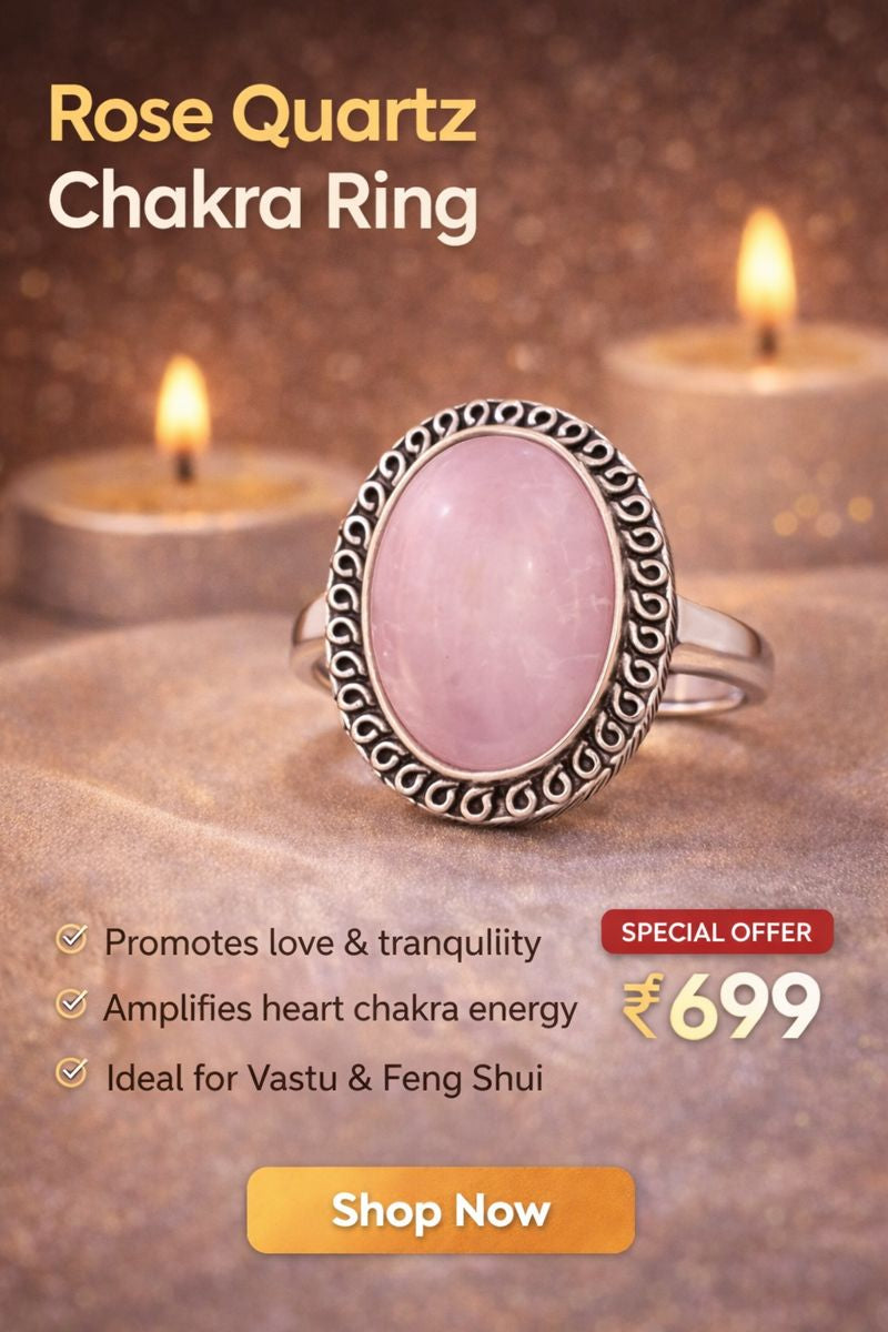 Rose Quartz Ring Adjustible