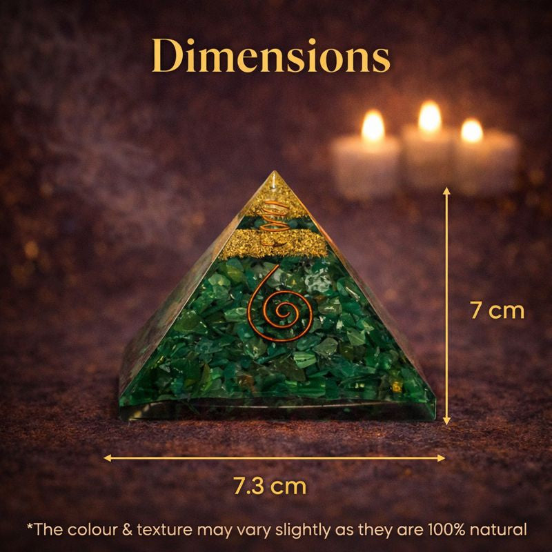 Green Jade Pyramid – Orgonite Mercury (Budh) Energy Pyramid