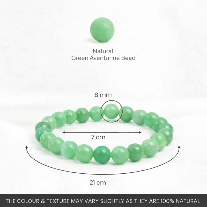 GREEN Aventurine Bracelet for Good luck, Career Opportunities, Growth