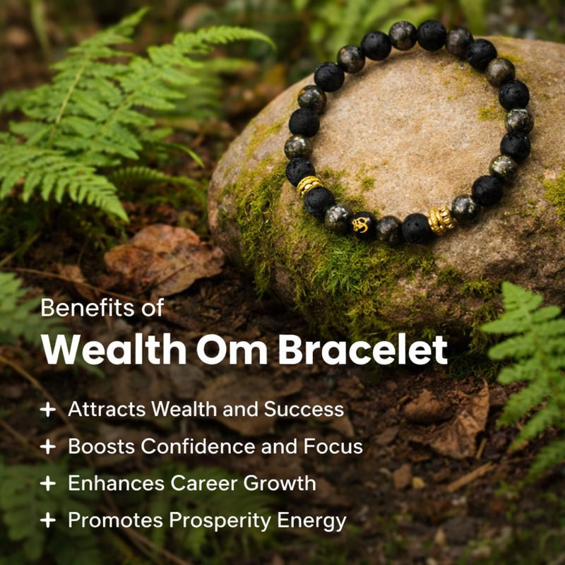Wealth OM Pyrite Bracelet
