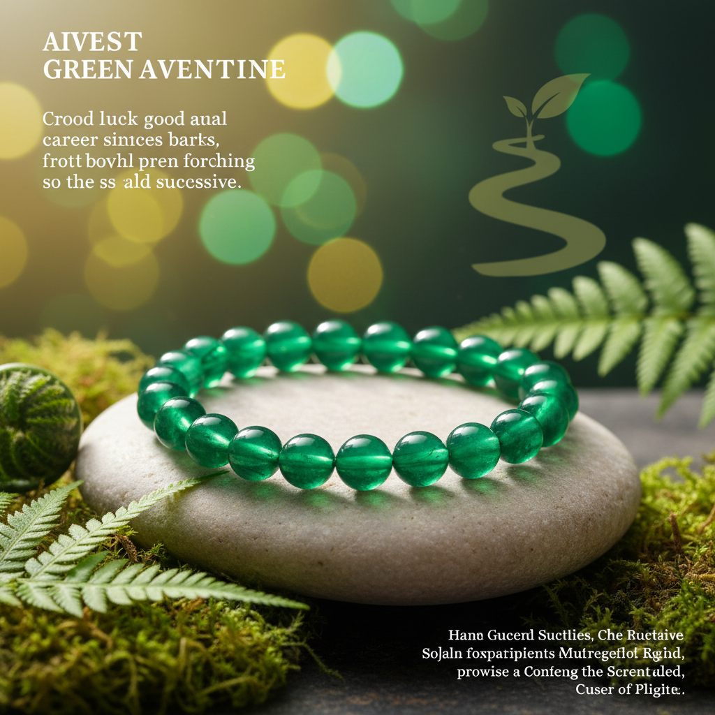 GREEN Aventurine Bracelet Social Media Banner
